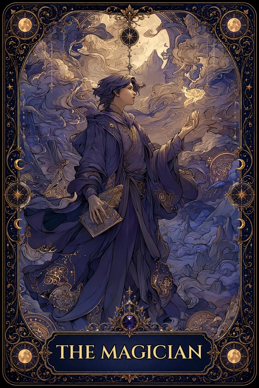 The Magician tarot card artwork